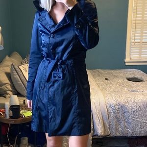 Navy trench coat
